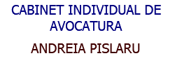 Cabinet Individual de Avocat ANDREIA PISLARU
